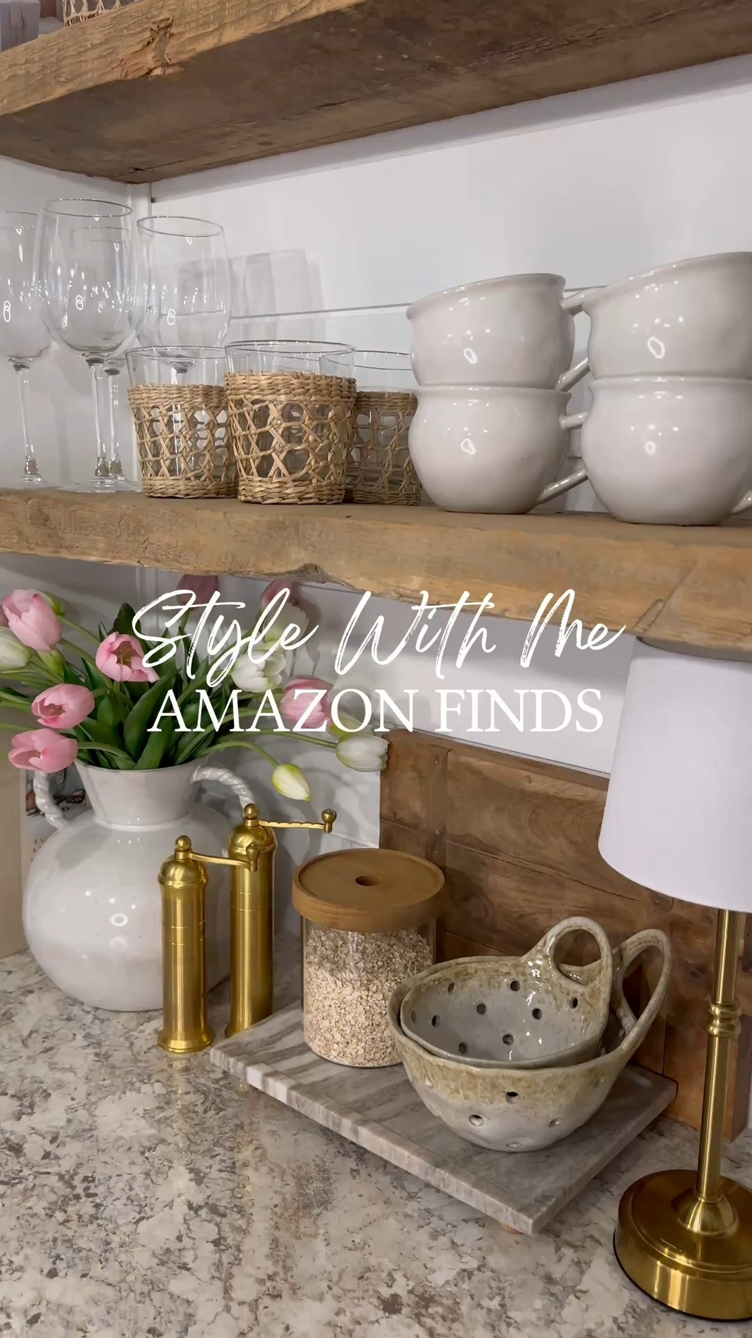 Neutral Counter Styling With Amazon Finds

Follow @farmtotablecreations on Instagram for daily home styling ideas and designer-inspired finds.

I kept this counter styling simple, warm, and functional. Layering a small lamp with soft lighting, neutral ceramics, and a stone tray adds interest without overwhelming the surface. I also love adding tulips for an early nod to spring — they bring in just the right amount of freshness while still keeping the look soft and neutral. Mixing textures like wood, stone, brass, and glass helps the space feel collected, cozy, and finished without feeling cluttered. All easy Amazon finds you can style year after year.

#counterdecor #amazonhome #neutraldecor #warmneutrals #homestyling #everydaydecor #cozyhome

#LTKFindsUnder50 #LTKHome #LTKSaleAlert