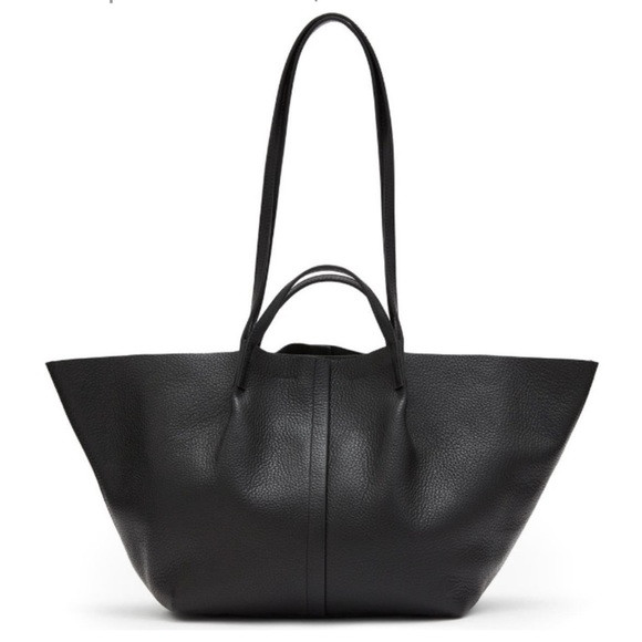 AllSaints Odette Leather East West Tote Bag Black w/ Pouch | Poshmark
