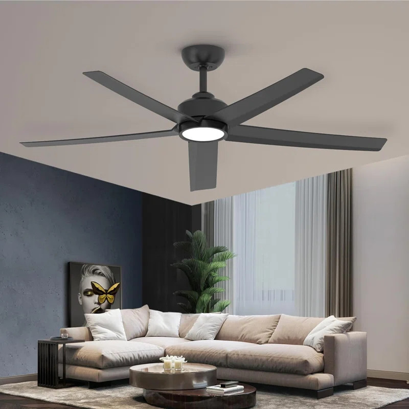 52" Emileo Ceiling Fan with LED Lights | Wayfair North America