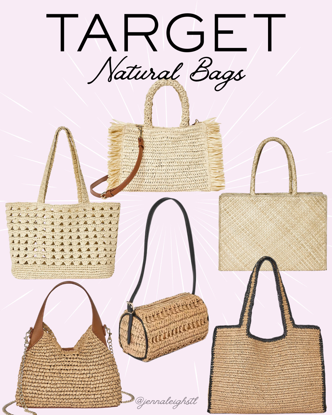 These natural bags from Target have us ready for some sun and fun. 

 #LTKSeasonal #LTKMidsize #LTKTravel