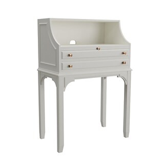 Lamberti Desk with Pull-Out Writing Surface & Marbleized Paper Drawer Liner | Ballard Designs, Inc.