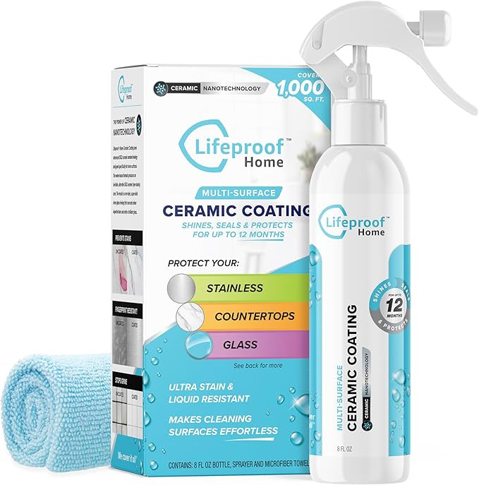 Lifeproof Ceramic Coating Spray Kit - Shine, Seal & Protect Kitchen & Bath Surfaces, Repels Stain... | Amazon (US)