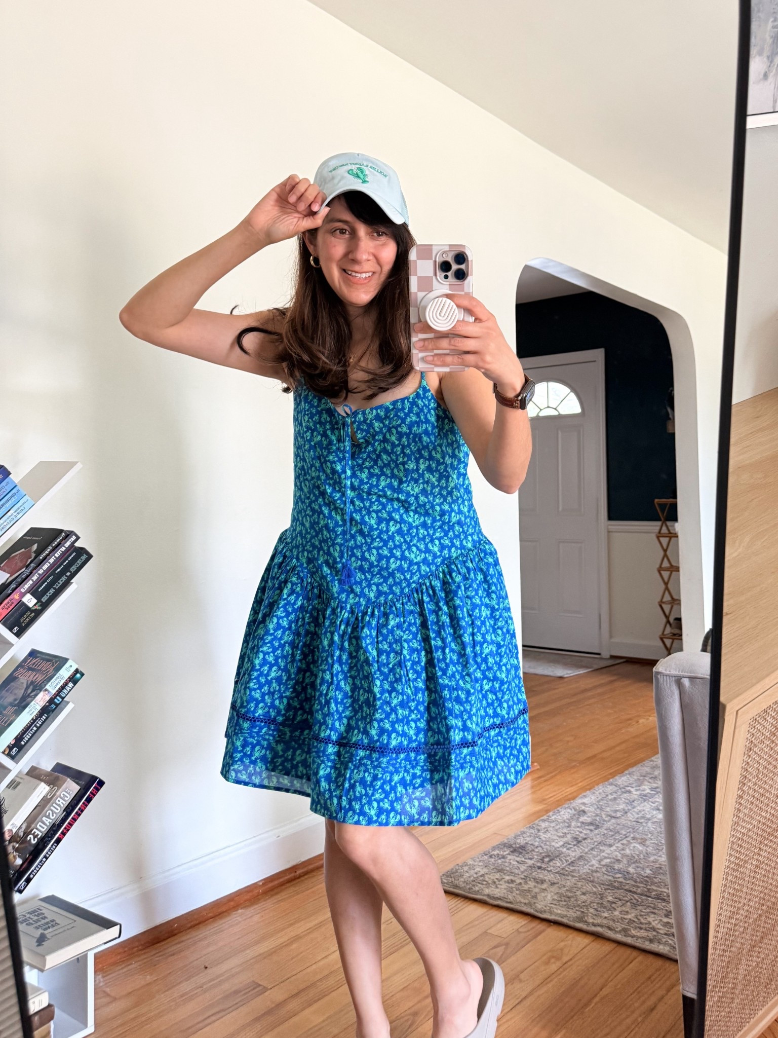 Run don't walk to Target because the Roller Rabblit Line is flying off the shelves.  I grabbed this drop waist mini in cobalt blue and I love it! 🦞￼The hat is cute too!! 

#LTKootd #LTKTravel #LTKSeasonal