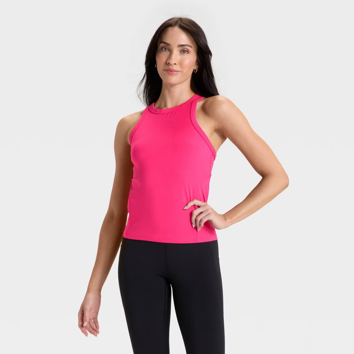 Women's High Neck Racerback Tank Top - All In Motion™ | Target