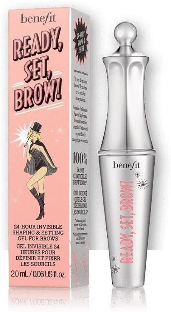 Benefit Ready Set Brow 24 Hour Invisible Shaping and Setting Clear Gel for Brows, 0.23 Ounce | Amazon (US)