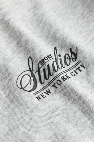 Printed Sweatshirt - Light gray/Sport Studios - Ladies | H&M US | H&M (US + CA)