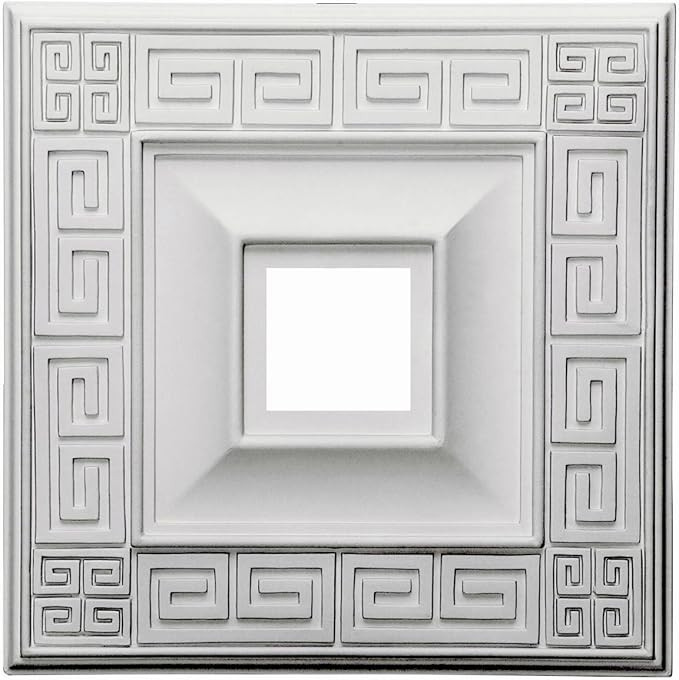 Ekena Millwork CM18ER Eris Ceiling Medallion, 18"W x 18"H x 3 1/2"ID x 1 1/8"P (Fits Canopies up ... | Amazon (US)