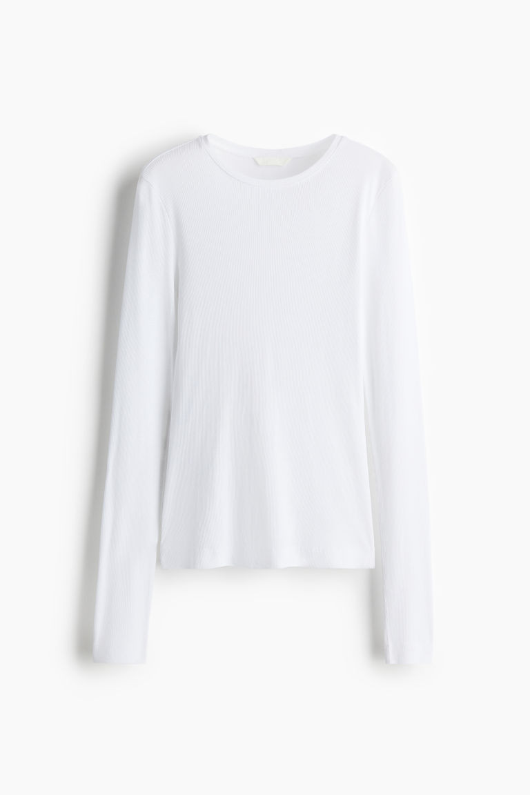 Ribbed Cotton Top | H&M (US + CA)