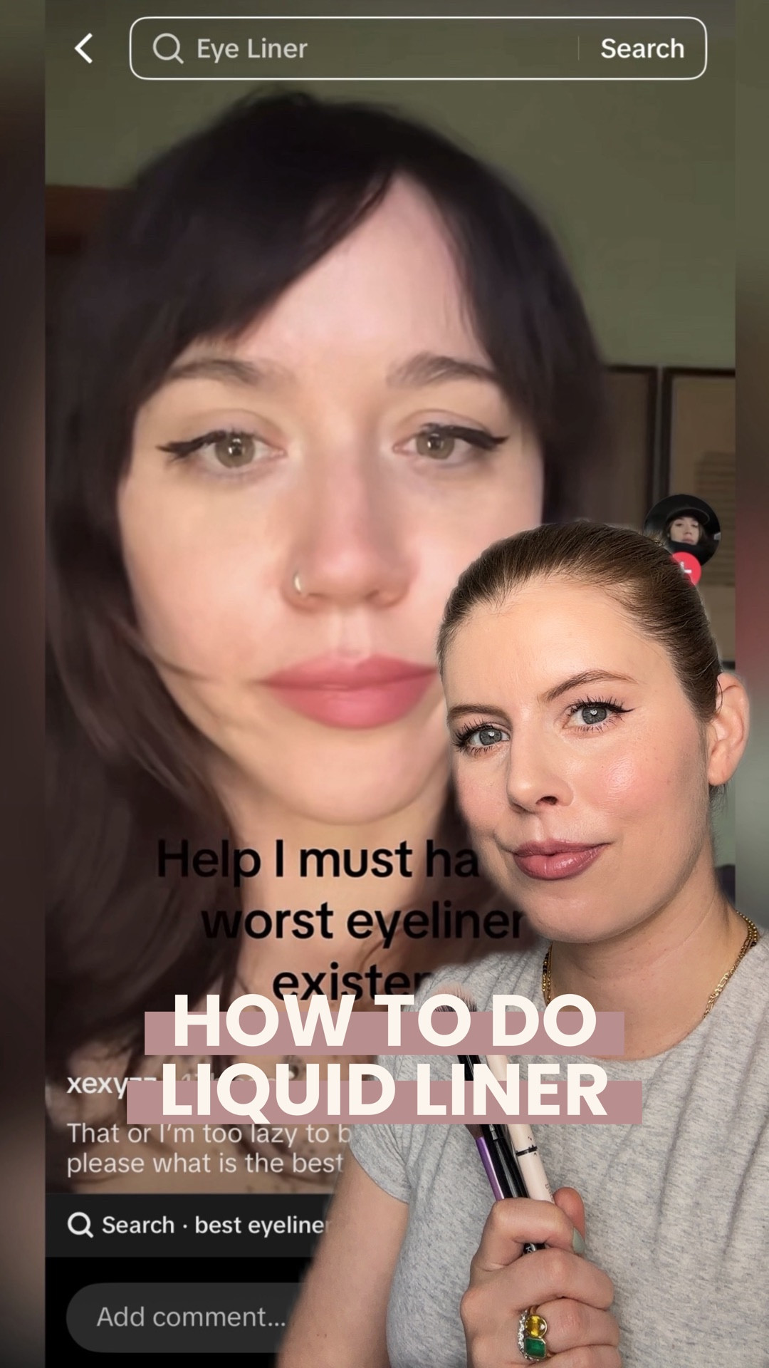 If you struggle with liquid liner, just know that EVERYONE does!

No matter who you are, you are gonna need a pack of Q tips and good luck to get it perfect.

Let me know if you have any questions!

@Sigma Beauty 
@makeupbymario
@rarebeauty 