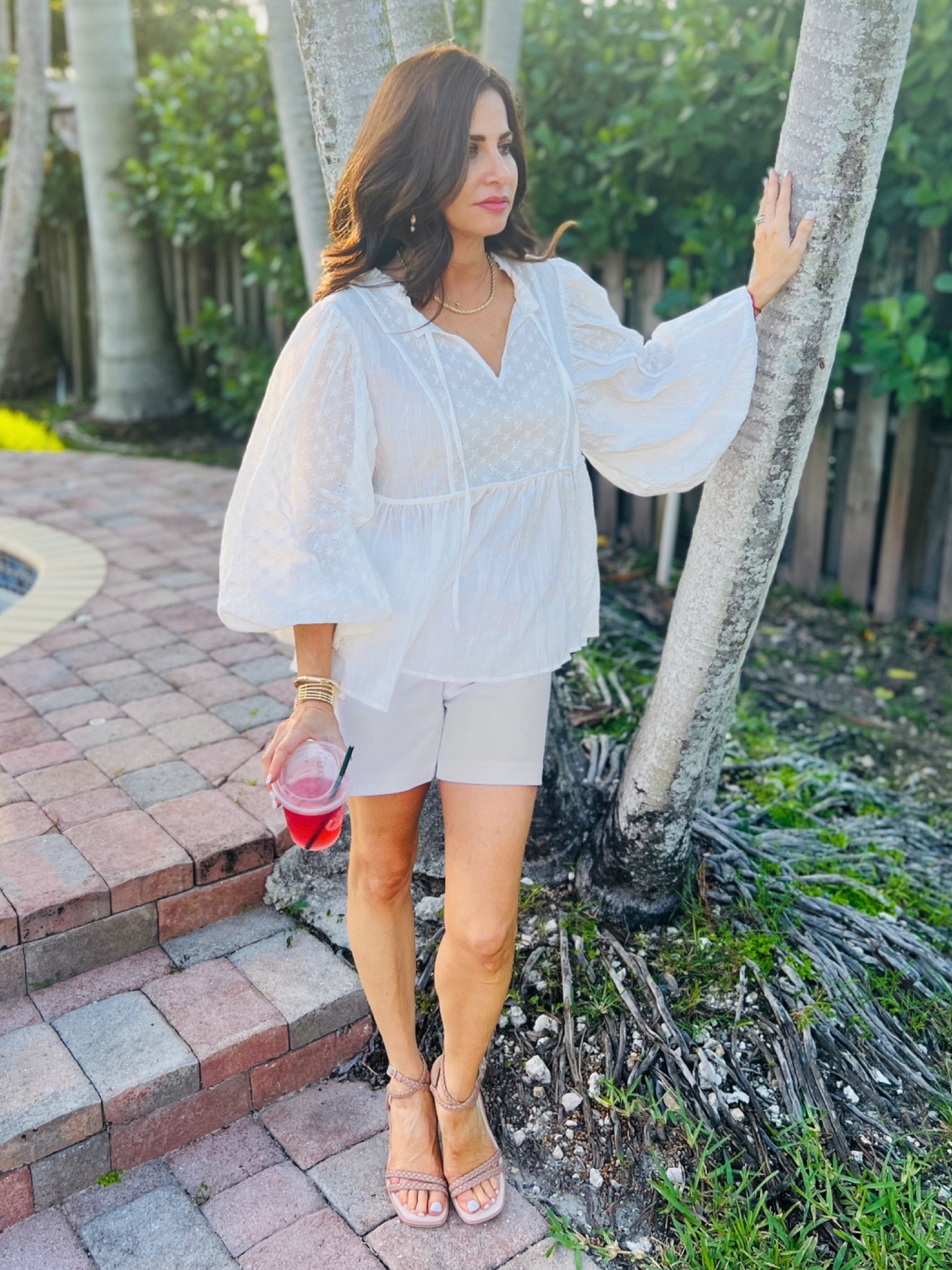 I love wearing white with white over the summer months. 
Top sm
Shorts 00
Wedges TTS

#LTKSeasonal #LTKsalealert #LTKstyletip