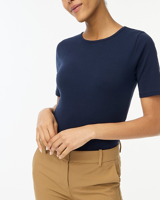 Cotton elbow-sleeve tee | J.Crew Factory