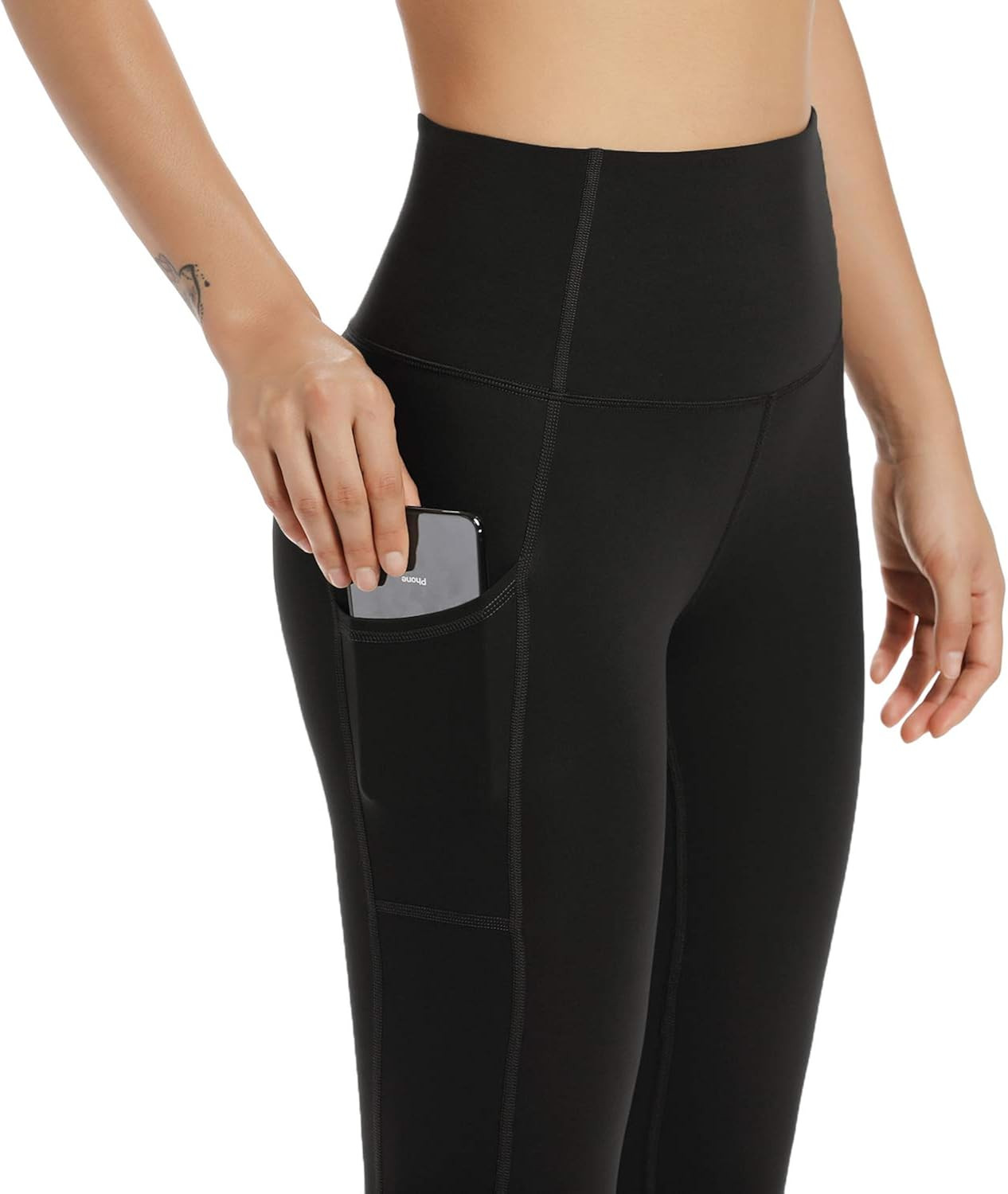 HeyNuts Hawthorn Athletic Women's Essential High Waisted Yoga Leggings 7/8 Length Workout Pants w... | Amazon (US)
