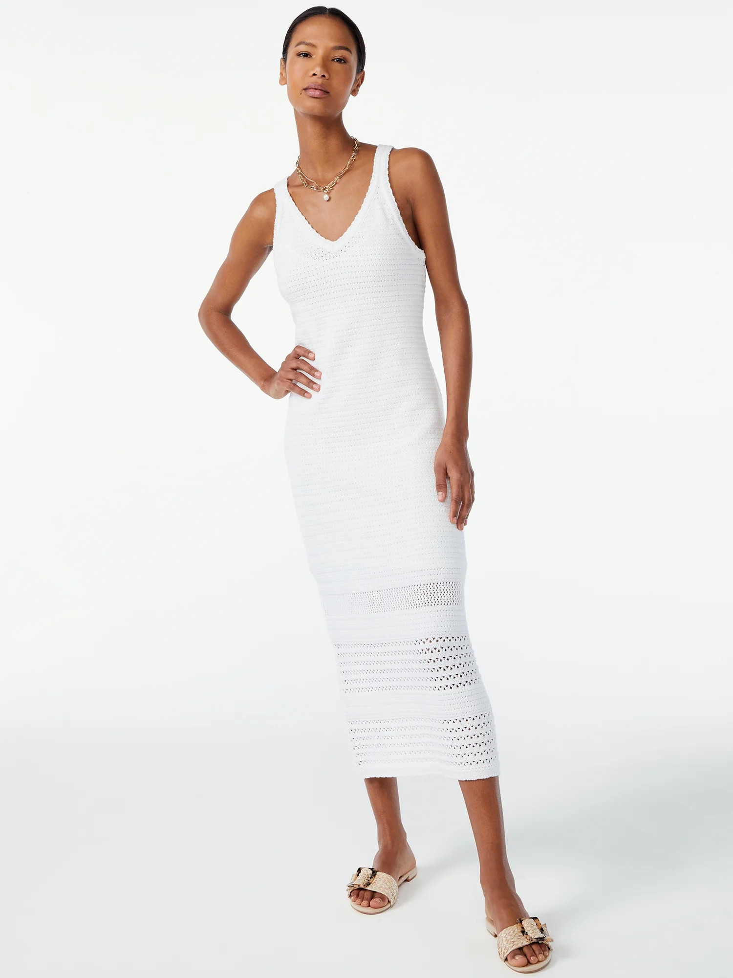 Scoop Women's Crochet Shift Dress - Walmart.com | Walmart (US)
