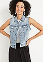 Medium Wash Denim Vest | Maurices