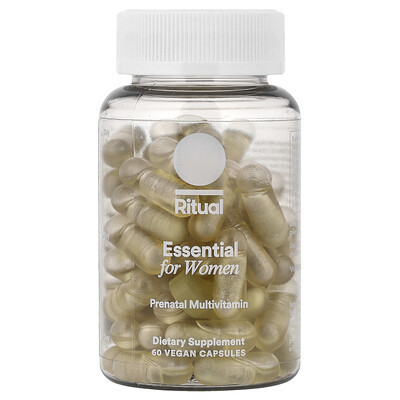Ritual, Essential for Women, Prenatal Multivitamin, Citrus, 60 Vegan Capsules | iHerb