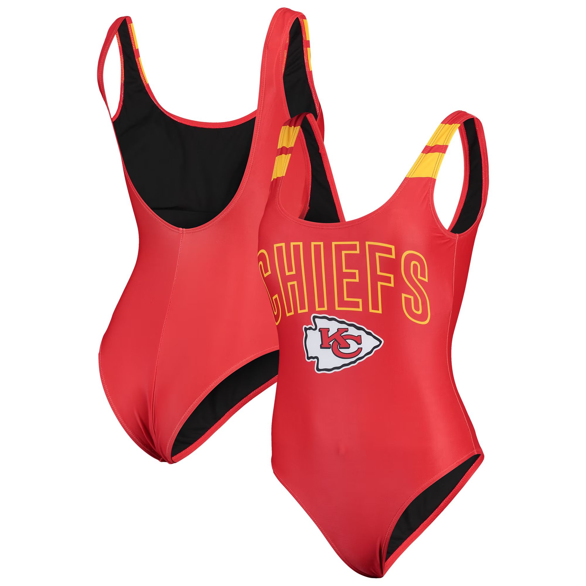 Women's Kansas City Chiefs FOCO Red One-Piece Bathing Suit | NFL Shop