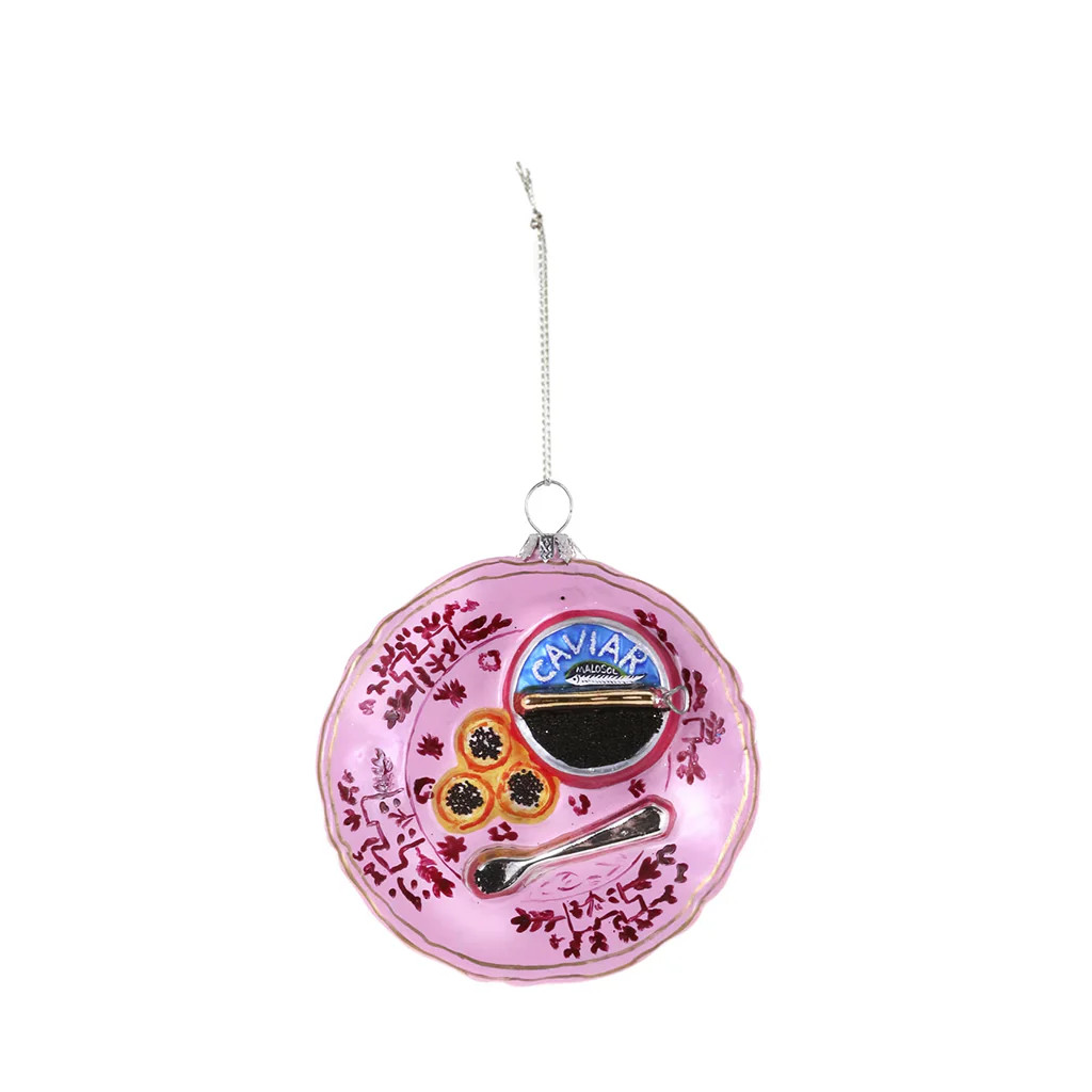 Pink Plated Caviar Ornament | Blue Print
