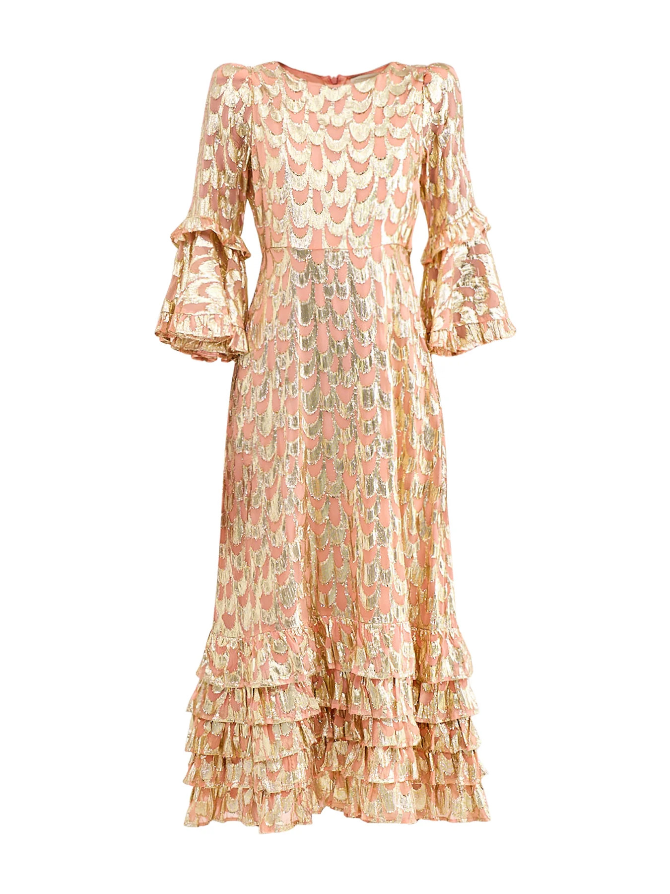 Josephine Dress Pink Metallic | Fenwick UK