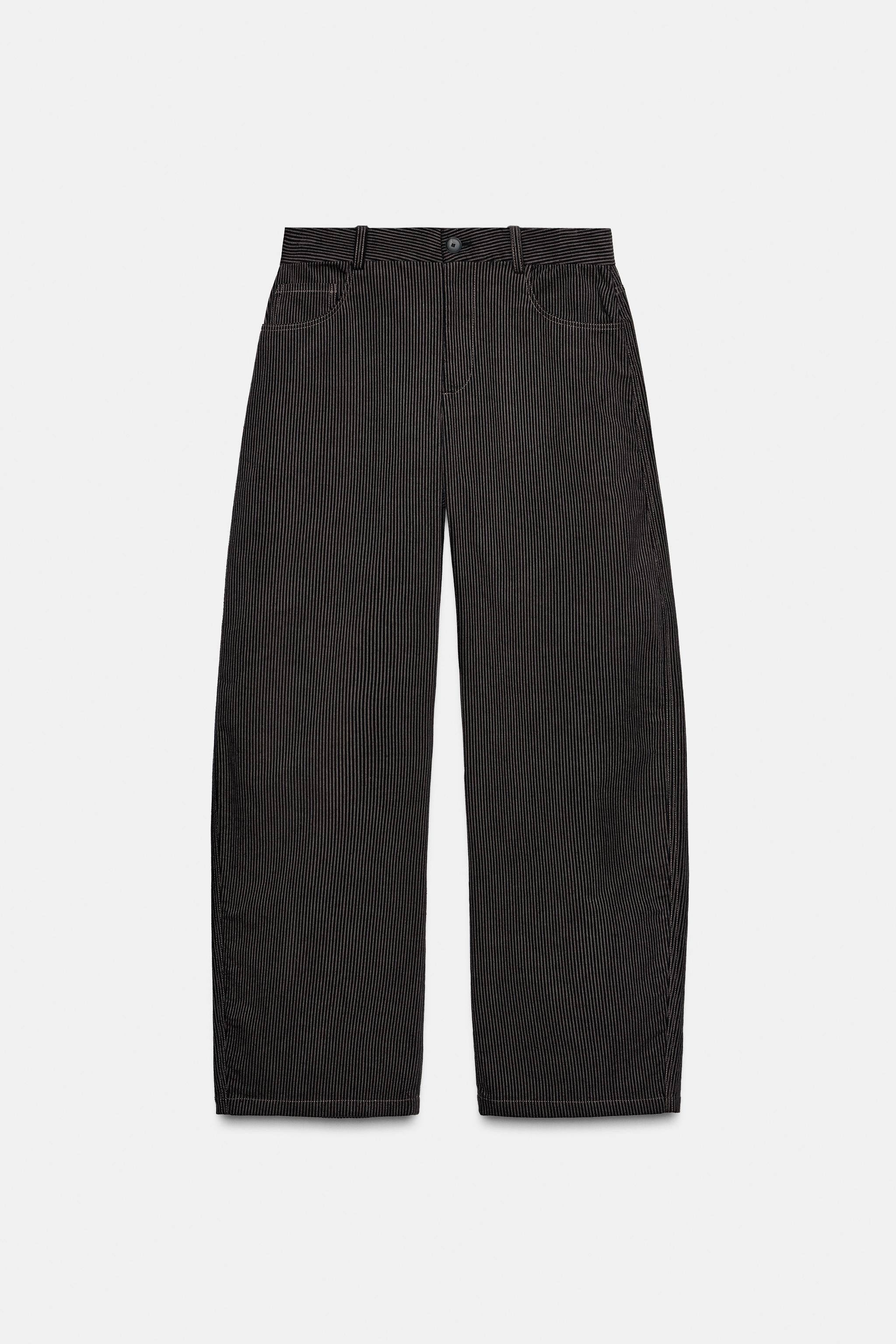 ZW COLLECTION STRIPED WIDE LEG PANTS | Zara US