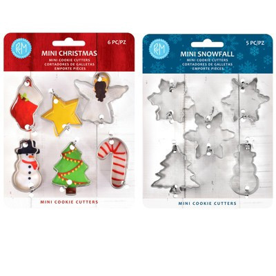 R&M International Snowfall/Christmas Mini Cookie Cutters, Set of 11 | Target