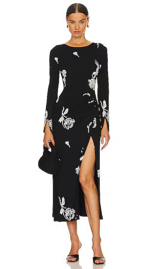 Love And Be Loved Midi Dress in Black Combo | Revolve Clothing (Global)