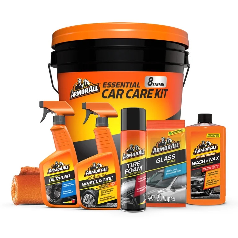 Armor All Car Cleaning Kit for Car Detailing, 8-Piece Set | Walmart (US)