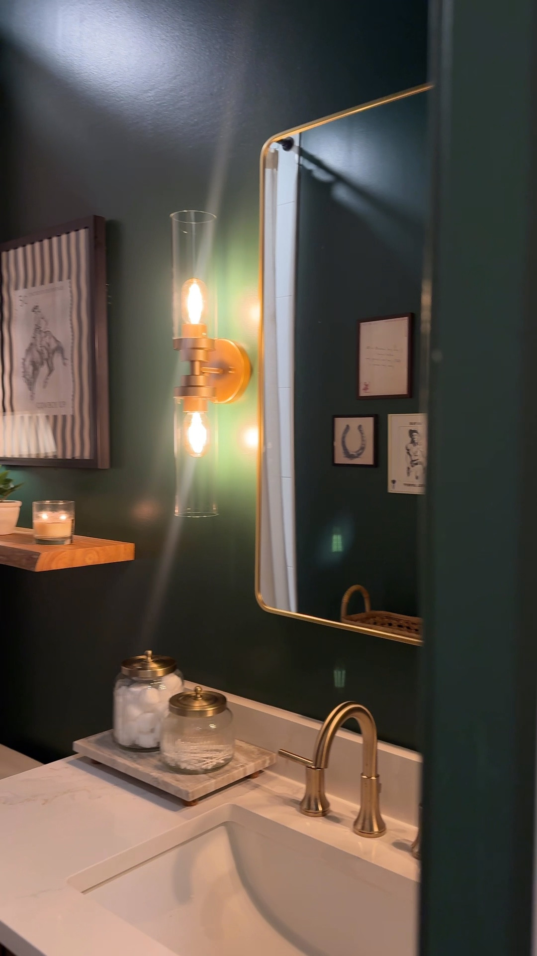 Getting our guest bath holiday-ready with a quick refresh from @HomeDepot 🎄 Everything was delivered right to our door, and we pulled it together in just 48hrs on a $500 budget. The perfect festive update! 

#HolidayYourWay #TheHomeDepotPartner #TheHomeDepot @HomeDepot 

#LTKHoliday #LTKGiftGuide #LTKHome