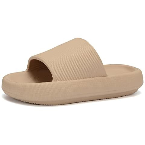 BRONAX Cloud Slippers for Women and Men | Pillow Slippers Bathroom Sandals | Extremely Comfy | Cu... | Amazon (US)