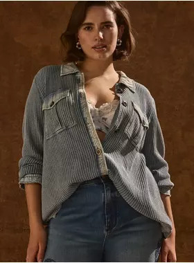 Festi Waffle Shacket | Torrid (US & Canada)