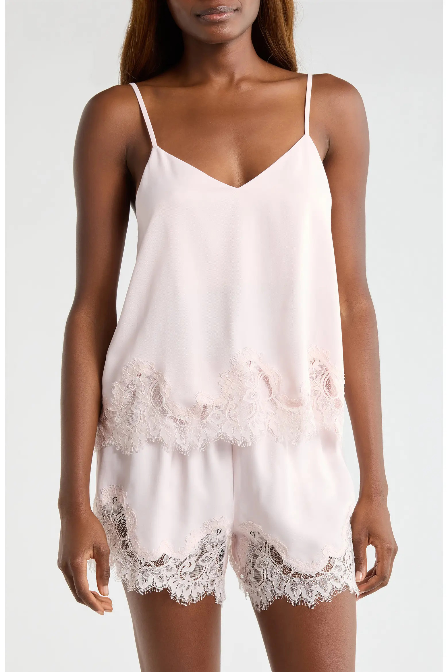 Midnight Lace Trim Camisole & Shorts (Women) | Nordstrom | Nordstrom