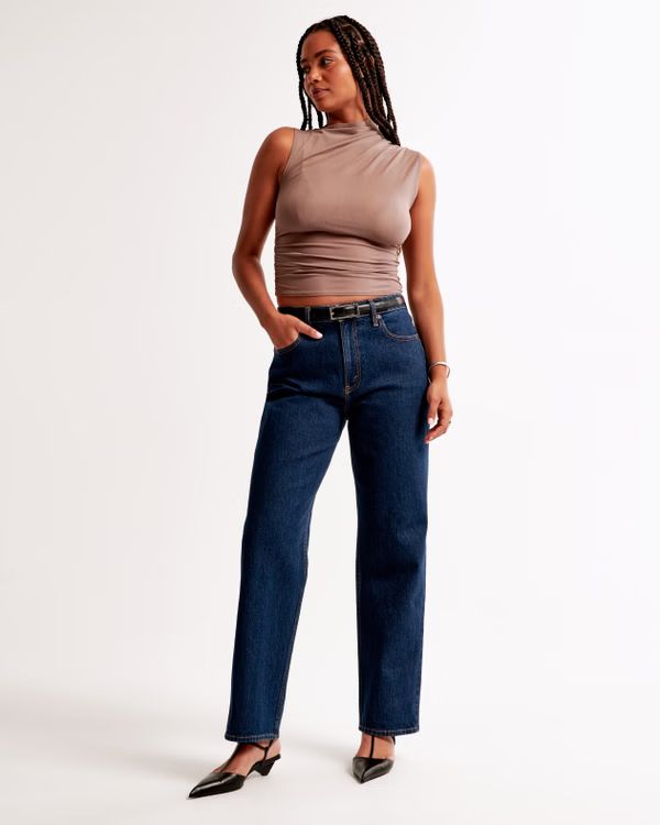 High Rise Vintage Straight Jean | Abercrombie & Fitch (UK)