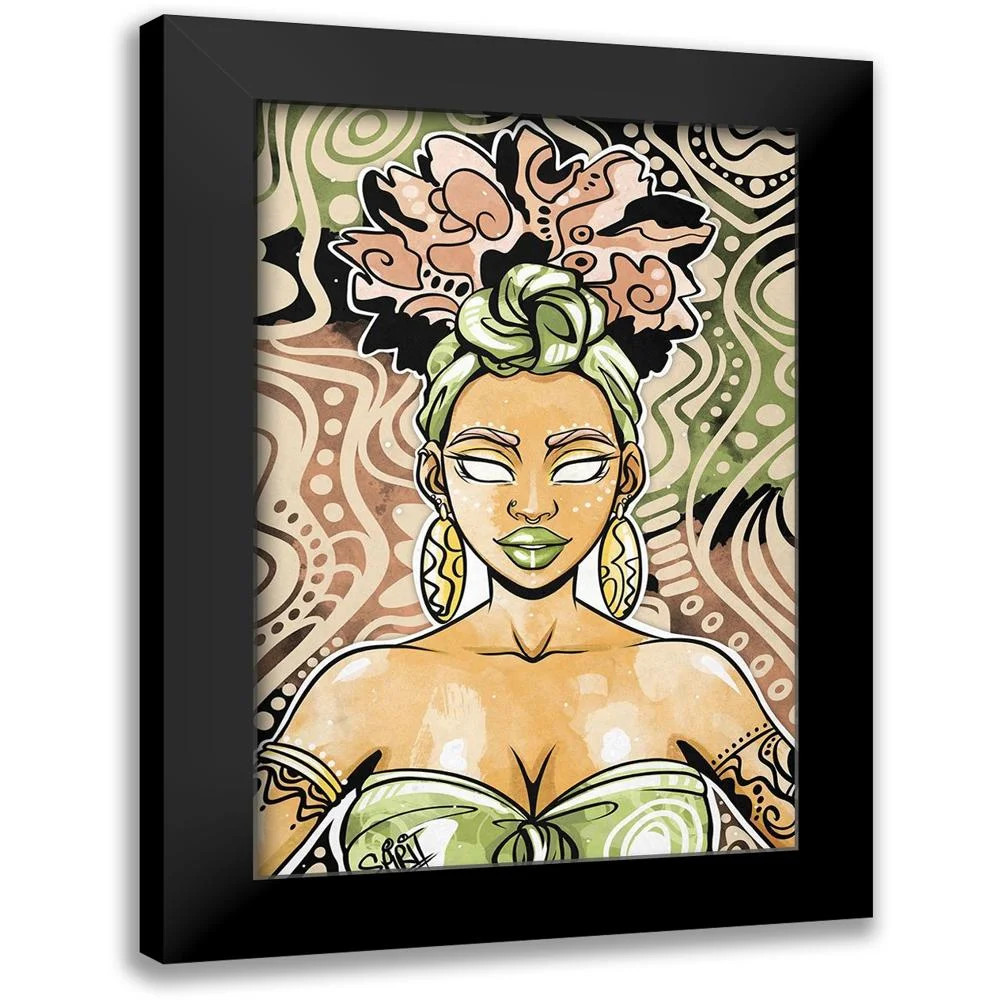 Copeland, Justin 17x24 Black Modern Framed Museum Art Print Titled - Nailah - Walmart.com | Walmart (US)