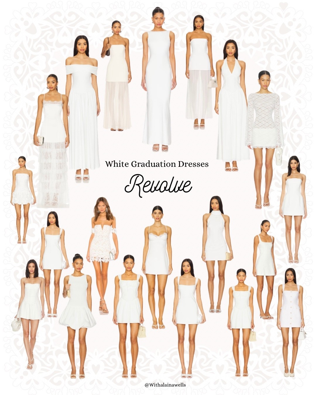Graduation dresses  (High school graduation or college graduation) | Bridal dresses | bachelorette dresses  | white dresses  | affordable white dress for graduation or bachelorette or bridal under $400 

#LTKU #LTKWedding #LTKootd