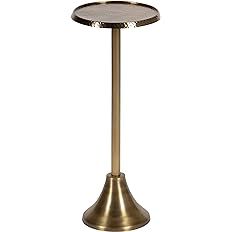 Kate and Laurel Sanzo Bohemian Side Table, 9 x 9 x 23, Gold, Decorative Pedestal End Table for Di... | Amazon (US)