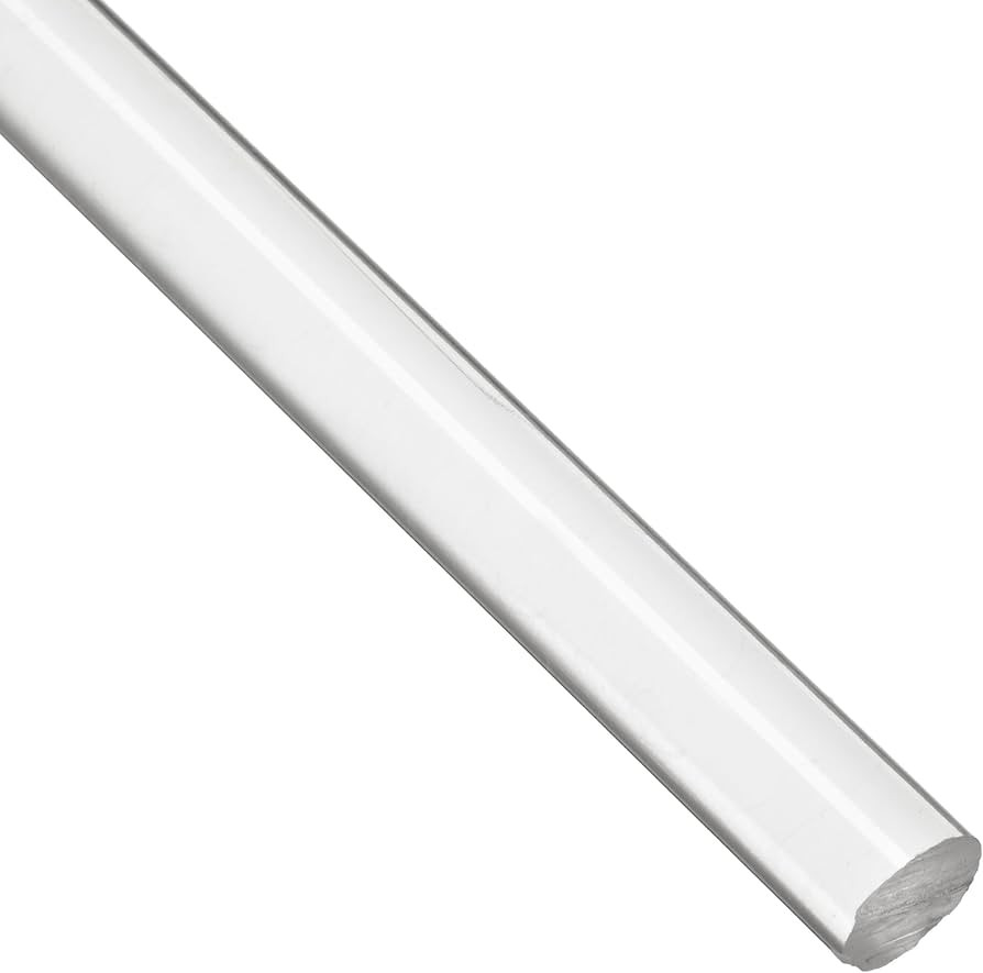 Acrylic Round Rod, Transparent Clear, Standard Tolerance, Fed. Spec. L-P-391A, 1" Diameter, 24" L... | Amazon (US)