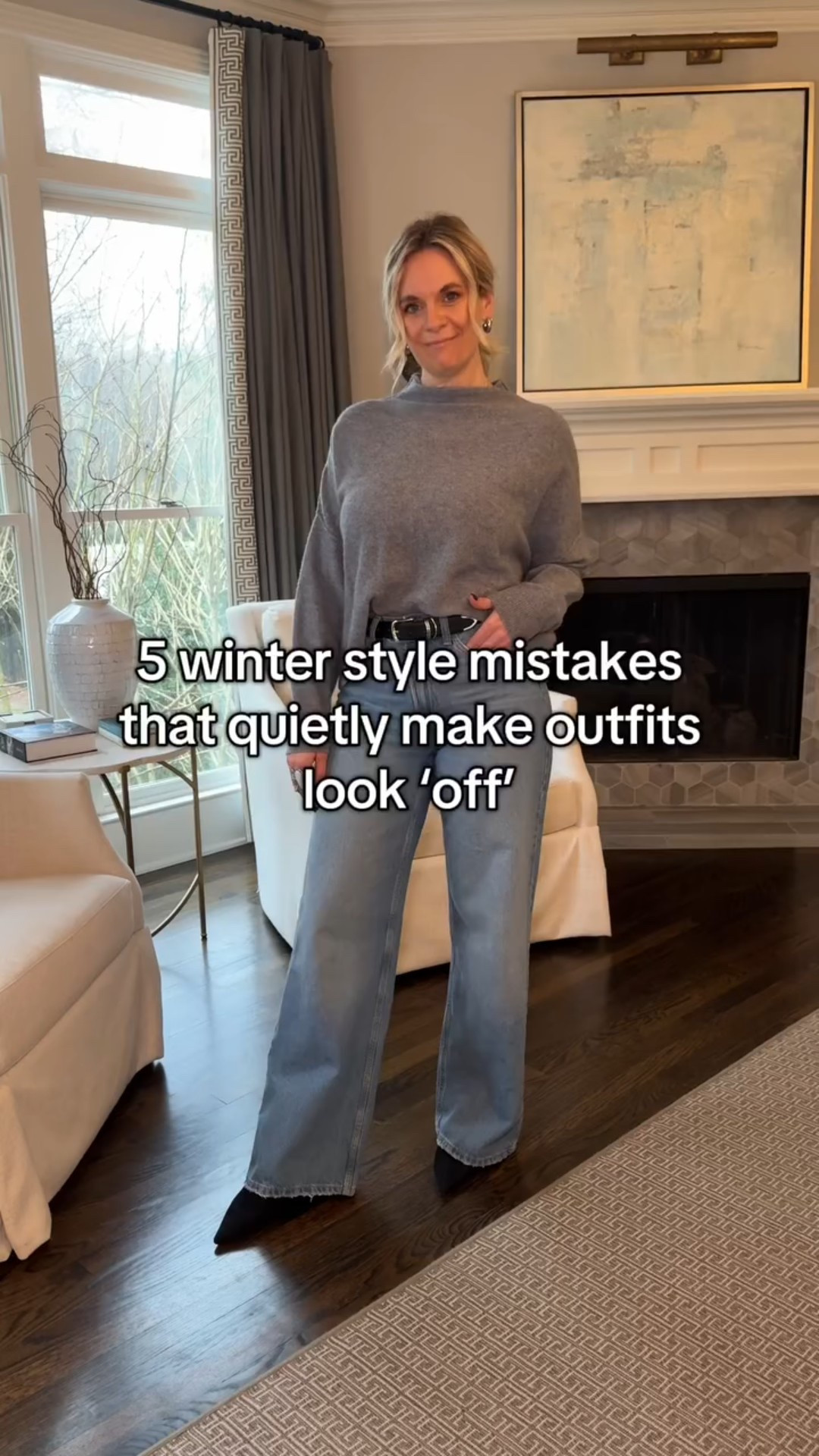 Boots don’t just need to be cute — they need to connect to the outfit. 

When boots hit at an awkward height, contrast too sharply with pants, or stop where the eye doesn’t expect them to, they can shorten the leg and break the outfit’s flow. 

The fix isn’t buying trendier boots — it’s understanding shaft height, pant length, and color continuity. 

This is one of those details that makes outfits instantly look more intentional.