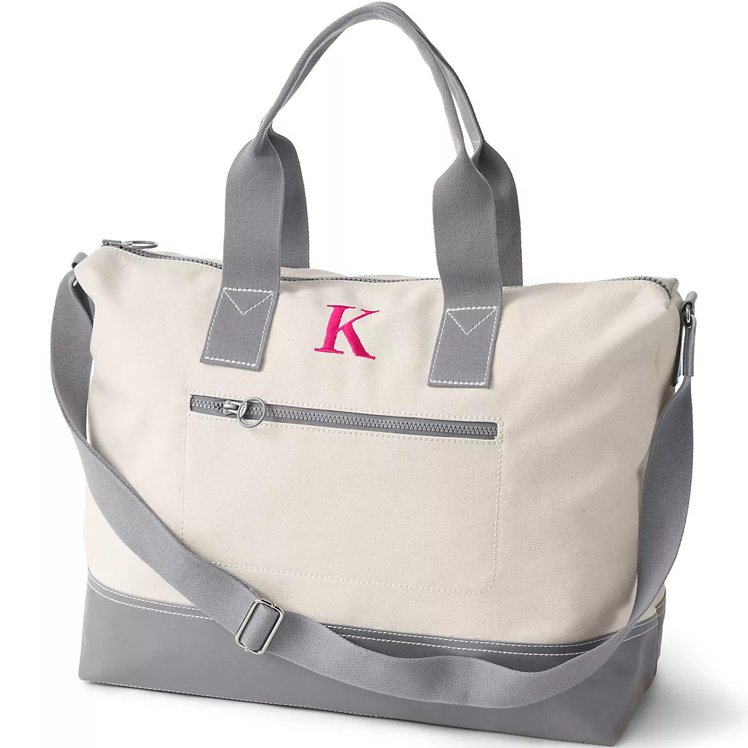 School Uniform Canvas Weekender Duffle Bag | Lands' End (US)