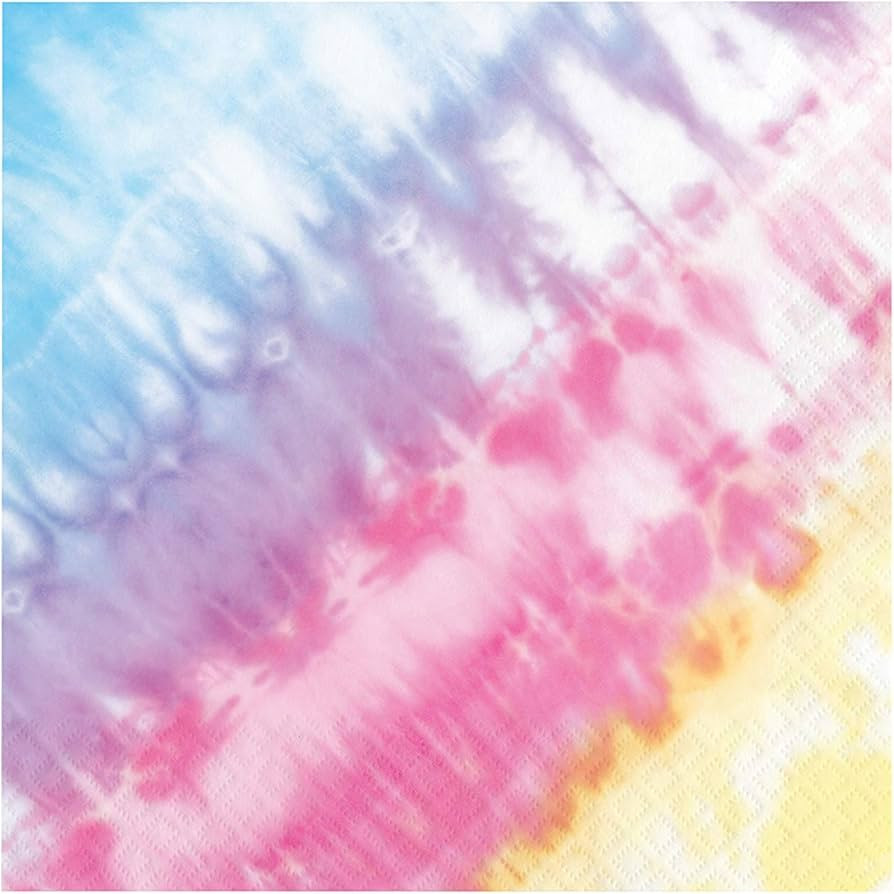 Tie Dye Party Napkins, 16 ct | Amazon (US)