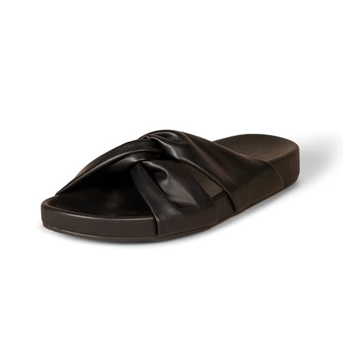 Amazon Essentials Women's Twist Slide Sandal, Black, 12 | Amazon (US)
