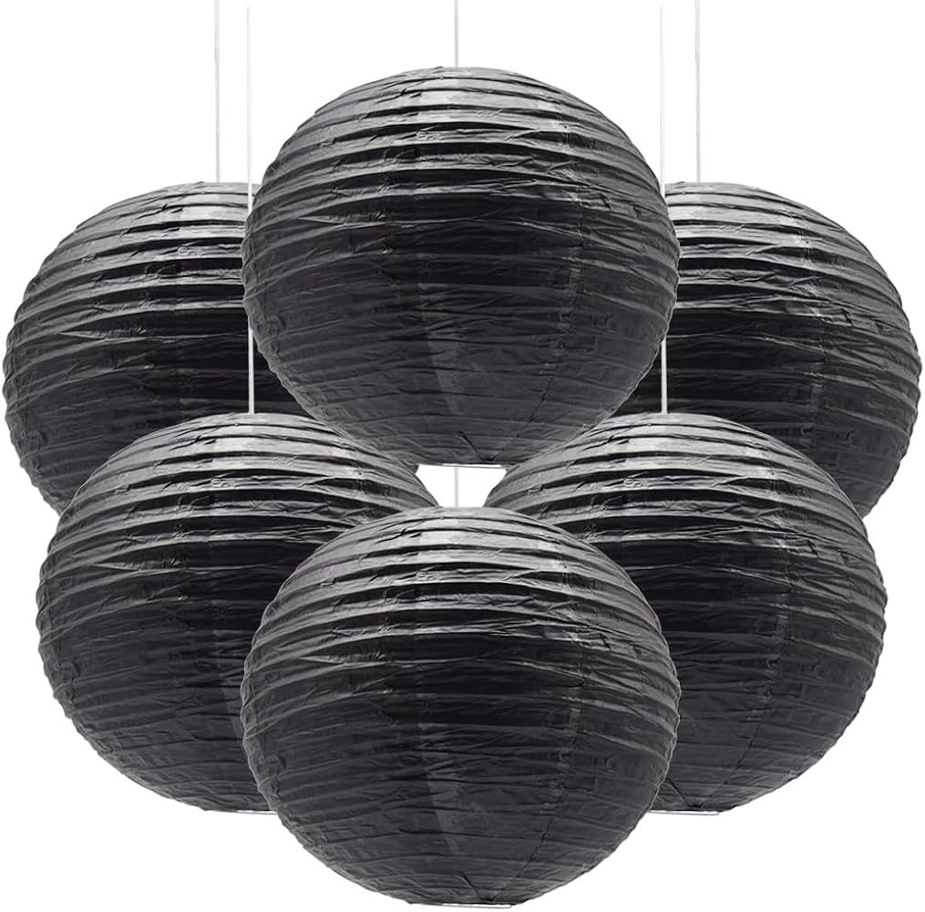 6Pcs Paper Lanterns Decorative Round Hanging Paper Lanterns | Amazon (US)