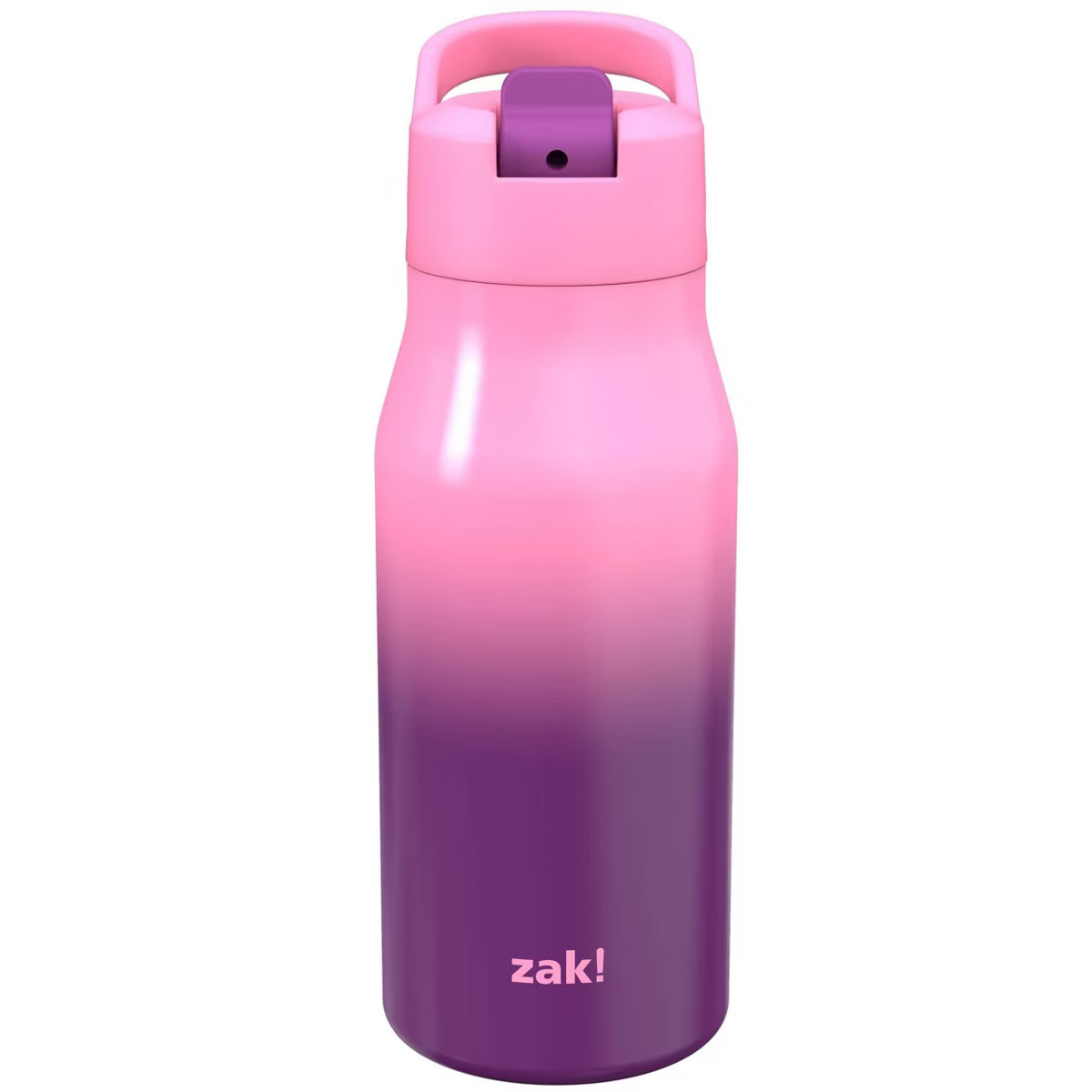 Zak Designs 14 fl oz Double Walled Stainless Steel Tranquility Insulated Straw Bottle | Target