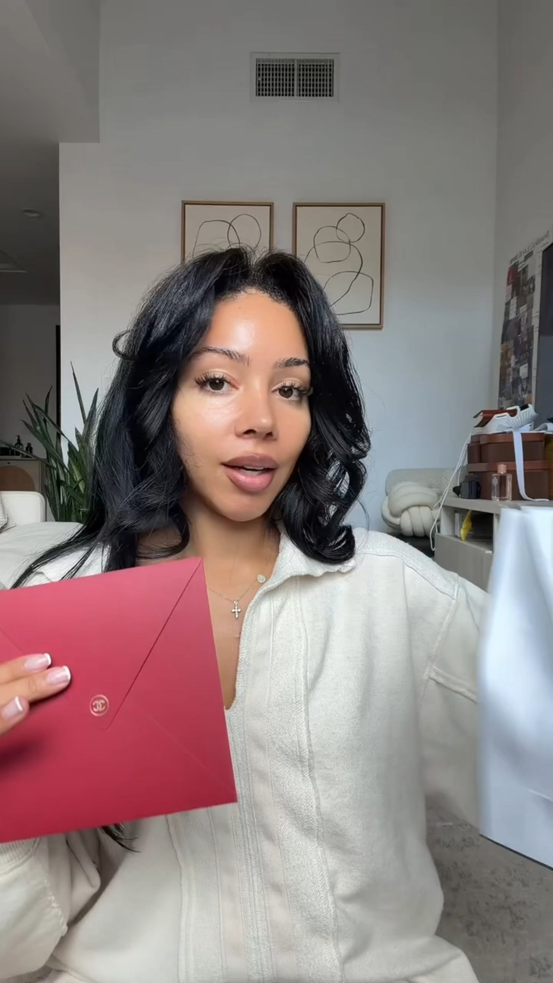 Pinch me 🖤 My first Chanel PR package! They sent over the Chance by Chanel, which has notes of citrus, white musk, vanilla & pink pepper. Feeling so grateful! 

Shirt is from Aerie and it’s old, so I’ve linked similar! #ChanelChance #BeautyPR #LuxuryPerfume #LTKStyle Finds #FragranceLovers #HighEndMakeup #GiftedCollab

#LTKBeauty #LTKselfcare