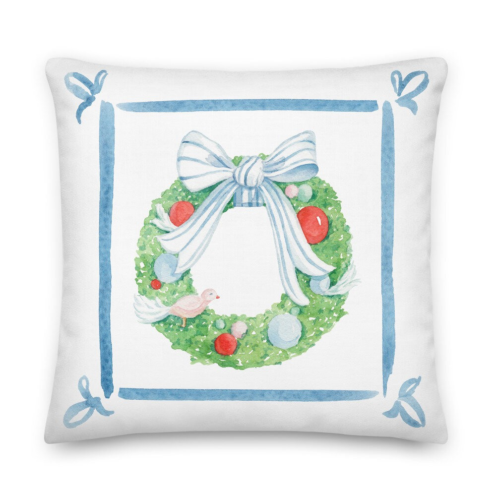 Holiday Wreath Pillow — Simply Jessica Marie | Simply Jessica Marie