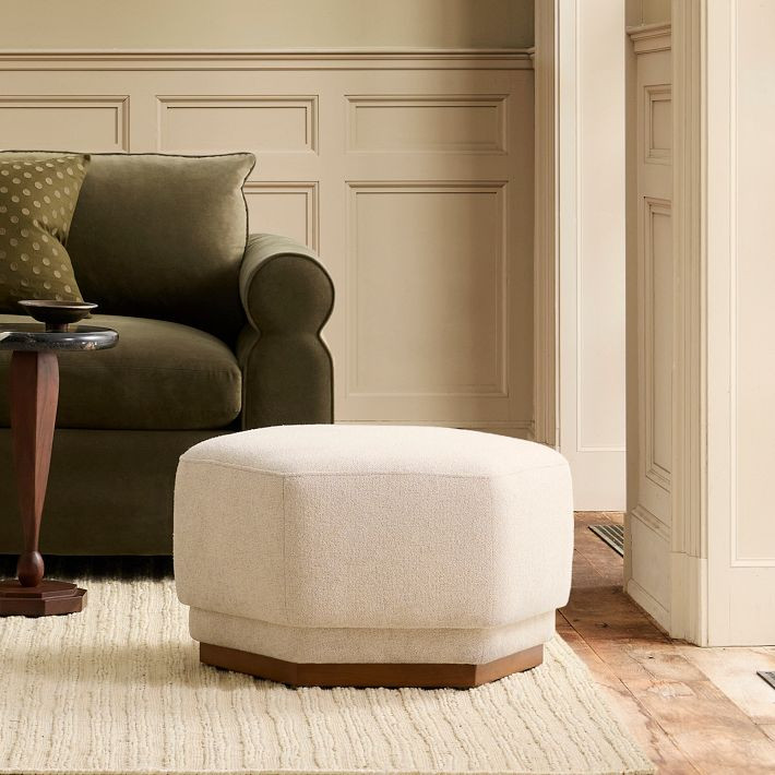Pierce & Ward Hexagon Ottoman | West Elm (US)