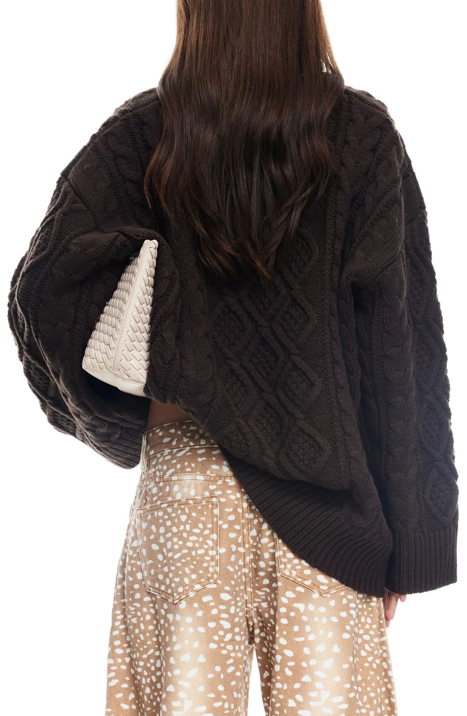 Gigi Oversize Cable Stitch Sweater | Nordstrom