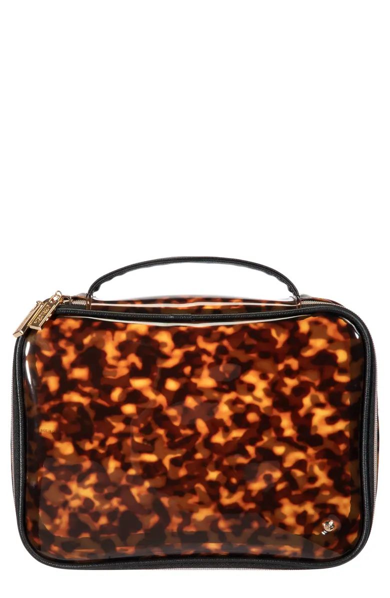 Claire Miami Clearly Tortoise Jumbo Makeup Case | Nordstrom