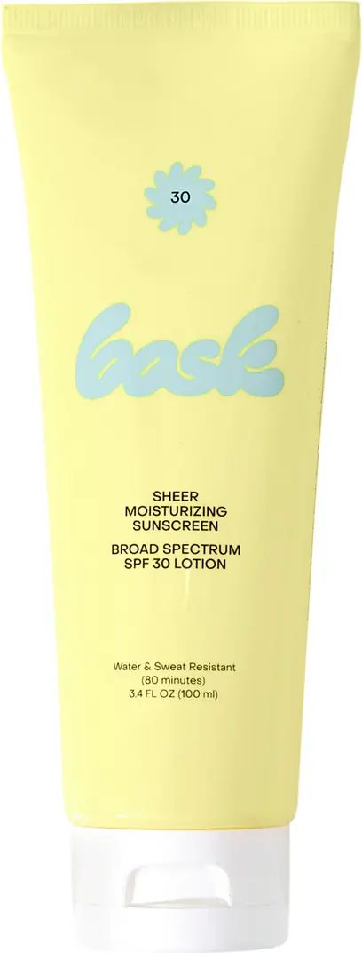 Bask Sheer Moisturizing Sunscreen Broad Spectrum SPF 30 Lotion | Nordstrom | Nordstrom