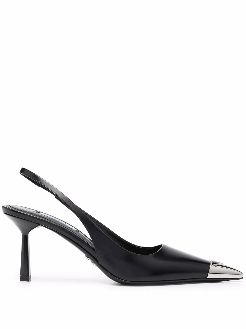 Prada contrast-toecap Slingback Pumps - Farfetch | Farfetch Global