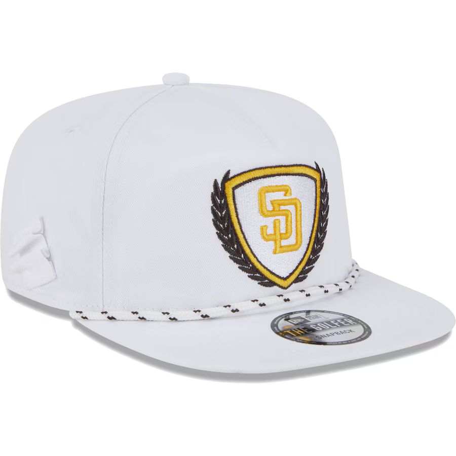Men's San Diego Padres New Era White Golfer Tee 9FIFTY Snapback Hat | MLB Shop