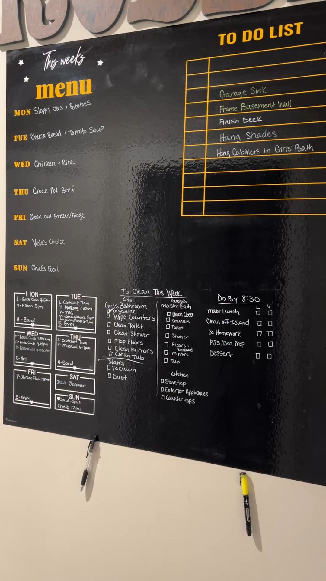 This dry erase vinyl makes my life so much easier! We track weekly meals, chores, daily to-do items, monthly calendar and more! And the best part is you can remove it damage free  

#LTKdayinmylife #LTKGiftGuide #LTKmomlife